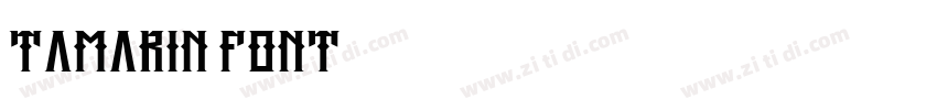 Tamarin font字体转换